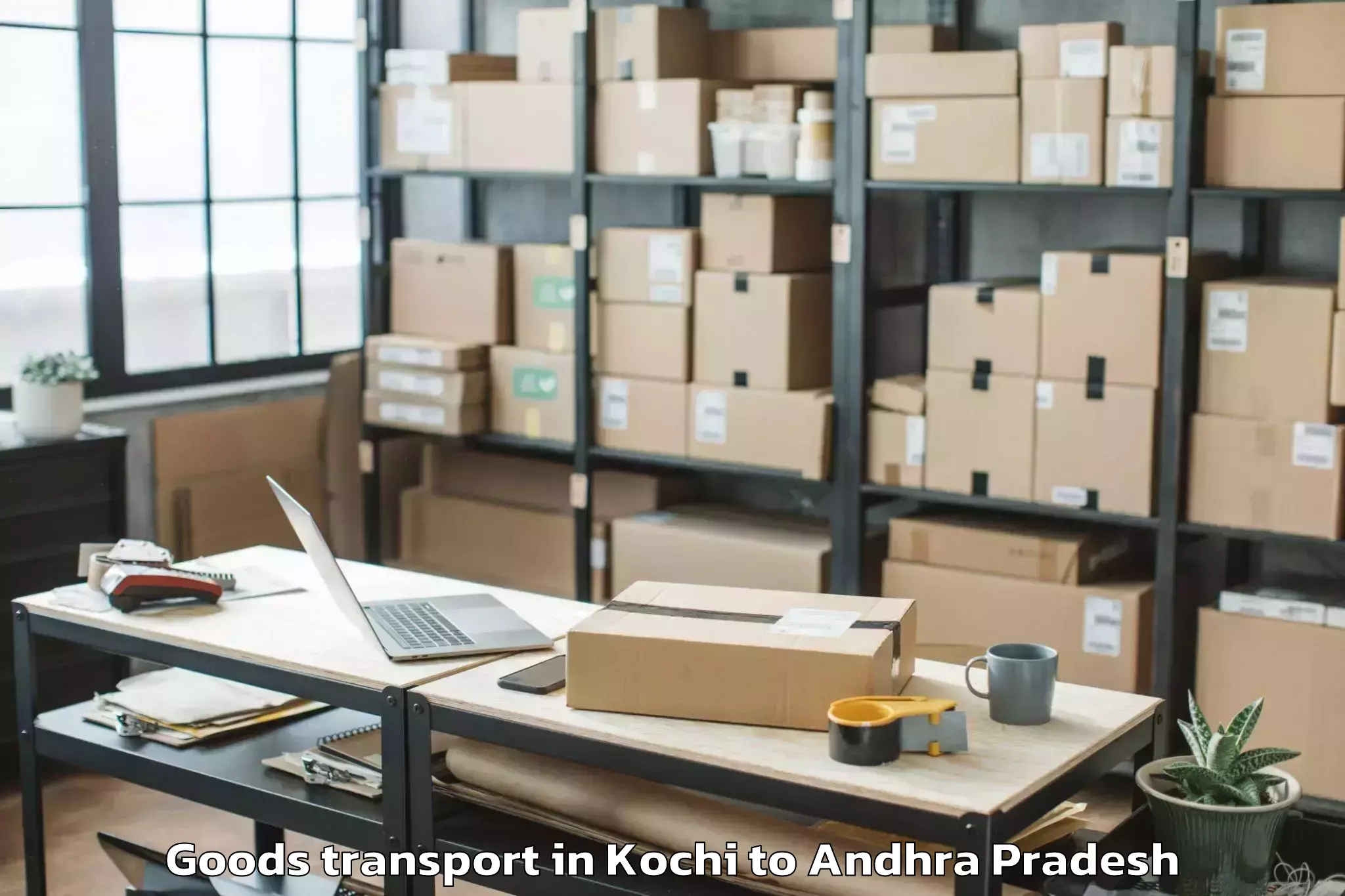 Discover Kochi to Pamulapadu Goods Transport